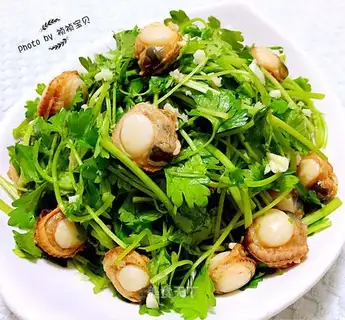 Pearl bellies with celery