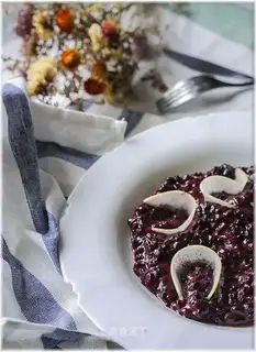 Black rice pudding