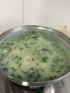 Skinny meat and vegetable congee