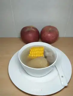 Corn apple soup