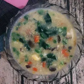 Homemade vegetable porridge