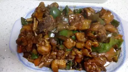 Potato pepper for chicken legs