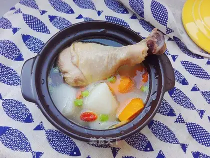 Chicken leg soup
