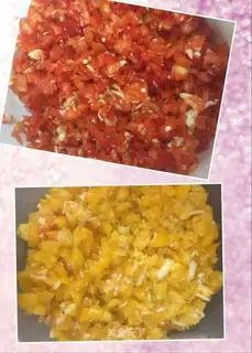 Cut off the peppers