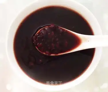 Black rice congee