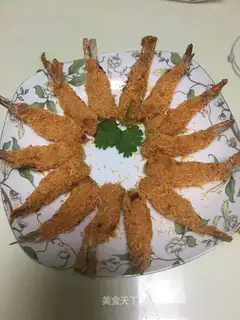 Blasted golden shrimp