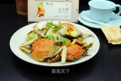 Garlic fried crabs