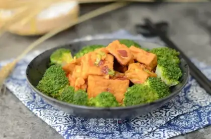 ♪ West blue flowers tofu ♪
