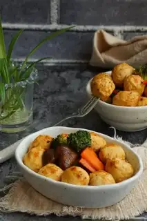 Chickenballs in black pepper