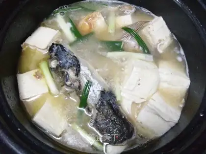 A tofu fish soup