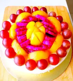 Mango cheese mousse cake