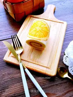 Orange cake roll
