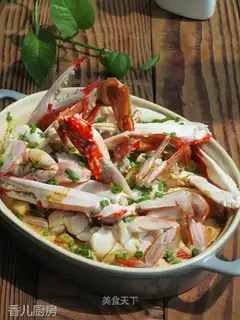 Crab steamed eggs