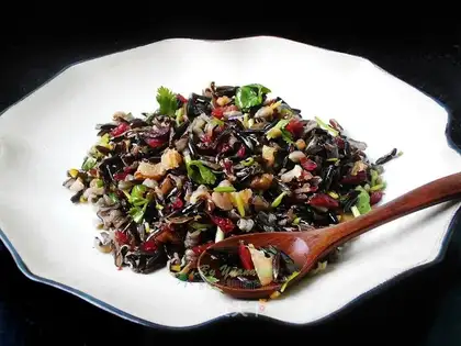Cranberry walnut rice