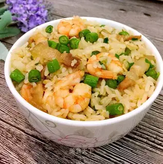Shrimp bean rice