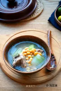 Pork bouquet, soybean soup