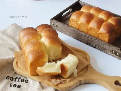 Brio's hand tore a little toast