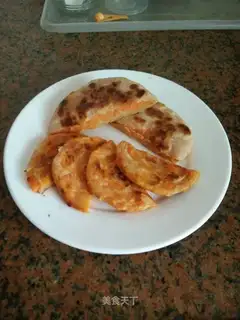 Potato pancakes and burrito