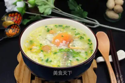 Sweet crab congee