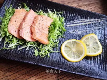 Fried salmon