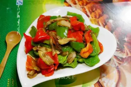 The peppers are fried