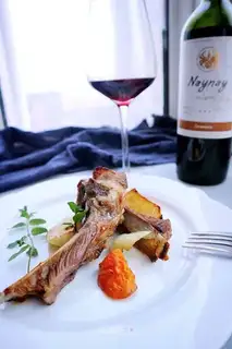 A red lamb steak