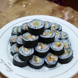 Chicken steak sushi