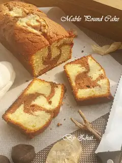Marble pound cake