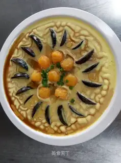 Three-colour steamed eggs