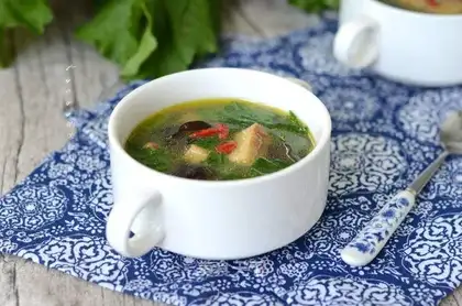 Chicken pickle tofu soup