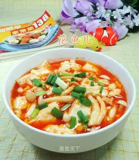 Hot white mushroom tofu