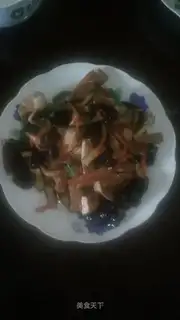 Tofu dry wood carrots