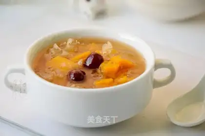 Double silver ear pumpkin soup