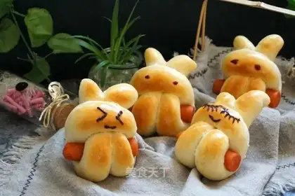 ♪ Little rabbit fire sausage bag ♪