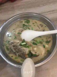 Squidfish mushroom soup