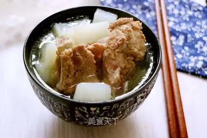 radish steak soup