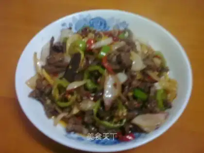 Sauteed shredded beef