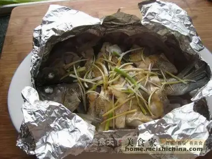 Dry steamed perch