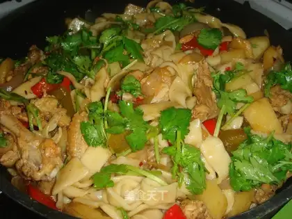 saute spicy chicken