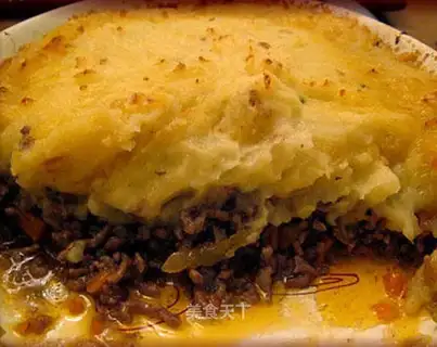 mashed potato beef patty