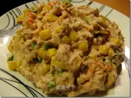 British tuna and corn salad