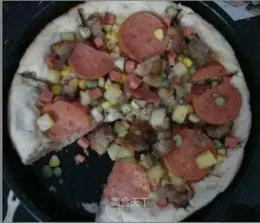 Sandwich ham nutritious pizza