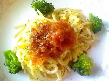 pasta(red and white sauce mixed version)