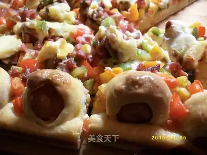 Roll-edge pizza