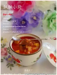 Tomato beef brisket soup