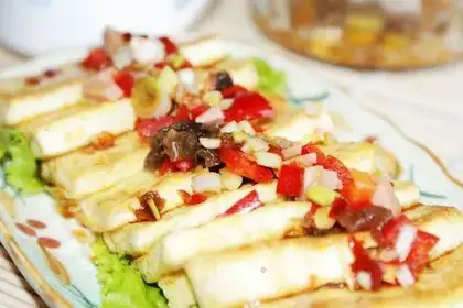 fried tofu cubes