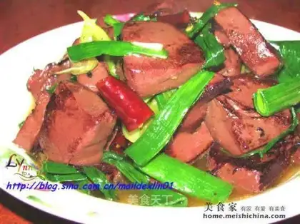 Burn pig blood