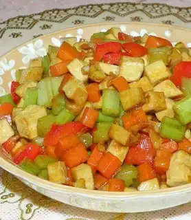 Colorful dried bean curd