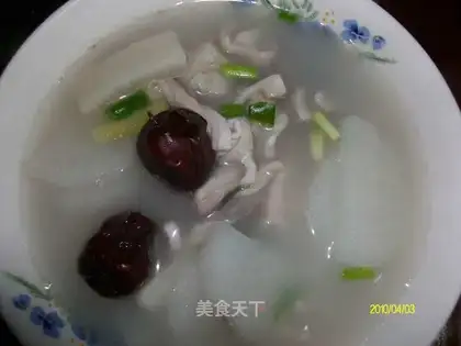 Chinese yam pork tripe soup