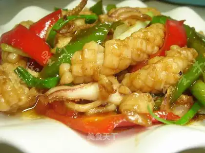 Fresh squid with pepper